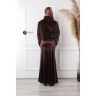 Brossos műszőrme boleró csokibarna