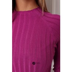 Magas nyakú bordás kötött tunika/ruha pansy