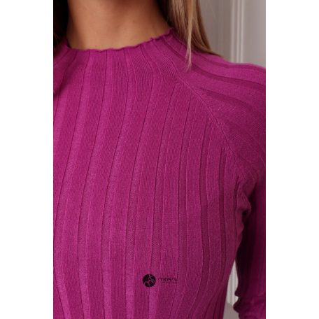 Magas nyakú bordás kötött tunika/ruha pansy