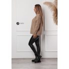 Kerek nyakú oversize kötött pulcsi mogyoró