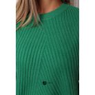 Kerek nyakú oversize kötött pulcsi zöld