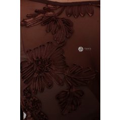 Virágos necc felső barna