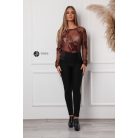 Virágos necc felső barna