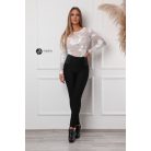 Virágos necc felső fehér