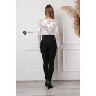 Virágos necc felső fehér