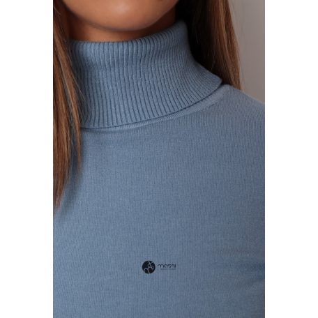 Basic kötött garbó farmer kék