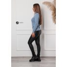 Basic kötött garbó farmer kék