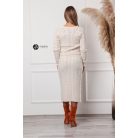 Kötött pulcsi + szoknya szett bézs