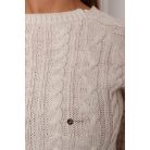 Kötött pulcsi + szoknya szett bézs