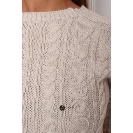 Kötött pulcsi + szoknya szett bézs