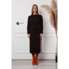 Kötött pulcsi + szoknya szett sötétbarna