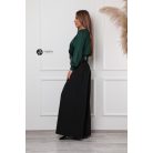 Leora szatén body sötétzöld