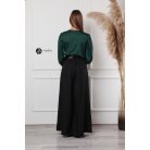 Leora szatén body sötétzöld