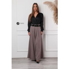 Nella bőszárú nadrág szürkésbarna