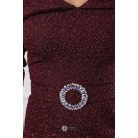 Chloé brokát ruha burgundy