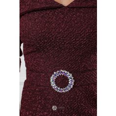 Chloé brokát ruha burgundy