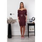 Chloé brokát ruha burgundy