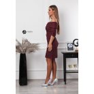 Chloé brokát ruha burgundy