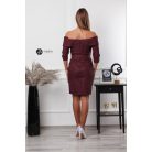 Chloé brokát ruha burgundy