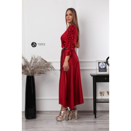 Marie maxi ruha bordó