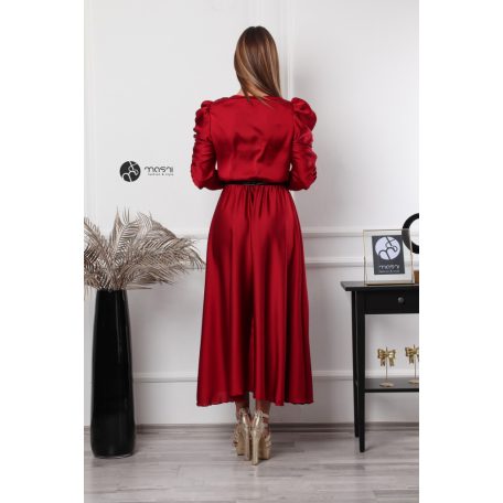 Marie maxi ruha bordó