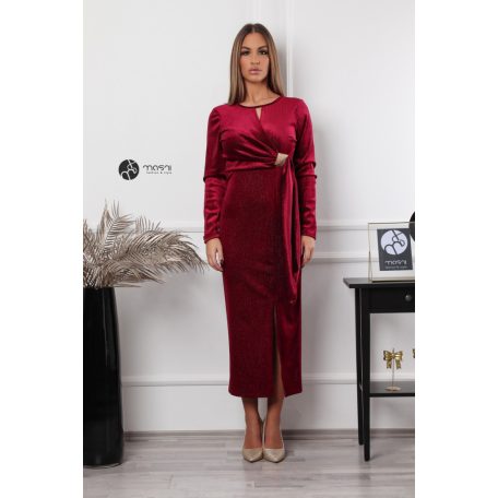 Mila maxi ruha bordó