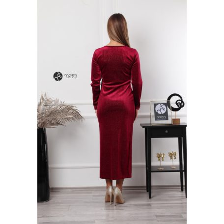 Mila maxi ruha bordó