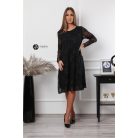 Csipkés oversize ruha fekete