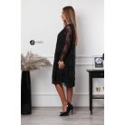 Csipkés oversize ruha fekete