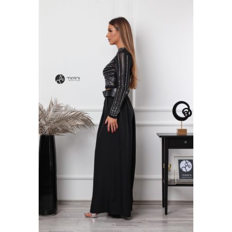 Kövezett necc felső fekete