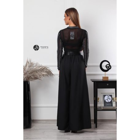 Kövezett necc felső fekete