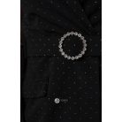 Necc ujjú kövezett zakó overál övvel fekete