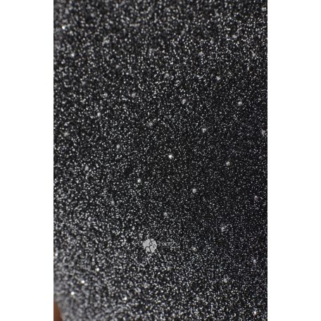 Magas nyakú, kövezett overál ezüst