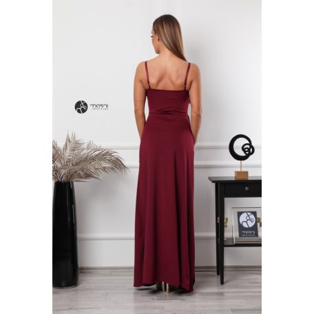 Selma maxi ruha burgundy