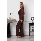 Necc ujjú galléros overál övvel csokibarna