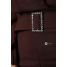 Necc ujjú galléros overál övvel csokibarna