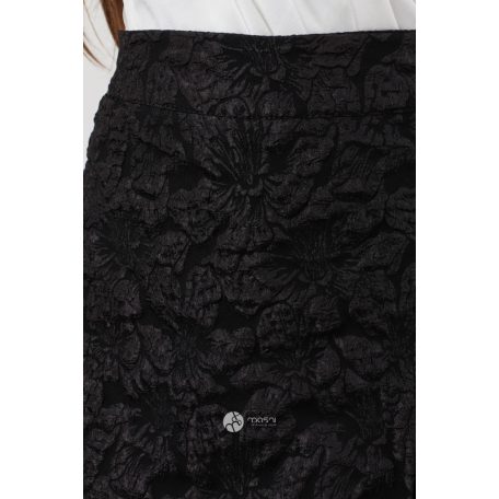 3D mintás skirt fekete