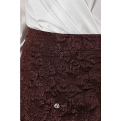 3D mintás skirt barna