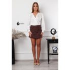 3D mintás skirt barna