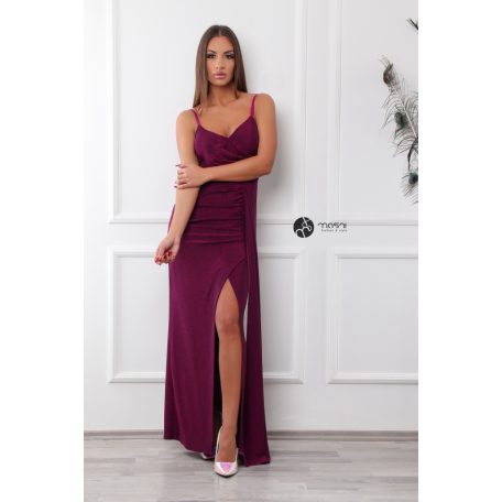 Szofi maxi ruha csillogó lila