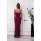 Szofi maxi ruha csillogó lila
